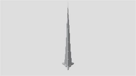 Burj Khalifa 3d Model 3d Model By Cg 3d Hub 34b5875 Sketchfab