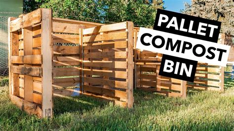 7 Pallet Compost Bin Diy Youtube