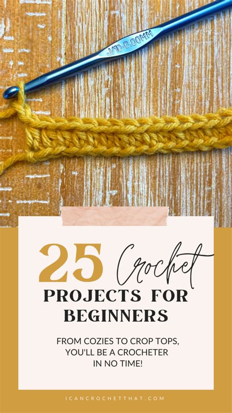 25 Beginner Crochet Projects - From Cozies to Crop Tops