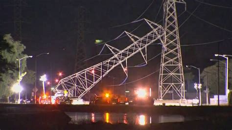 Power Restored After Deadly Crash Took Out Transmission Tower In