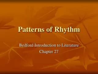 PPT - Patterns and Rhythm PowerPoint Presentation, free download - ID ...