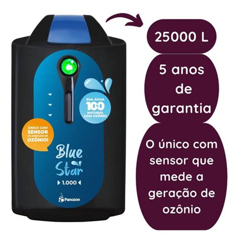 Tratamento Para Piscina Ozonio Blue Star 1000 Panazon