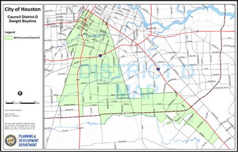 Houston City Council District Map