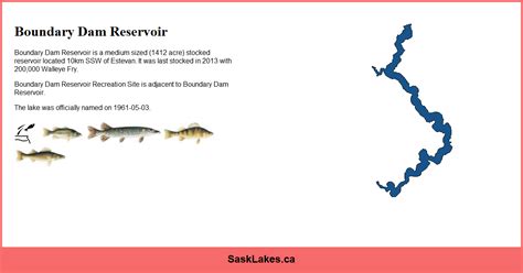 Boundary Dam Reservoir - SaskLakes