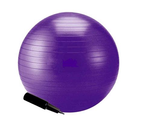 Bola Suíça Pilates 55 cm Bomba para Inflar Ginástica Yoga Fitness