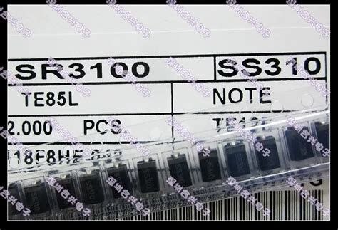 SR3100 3 SS310 SMD Schottky Diode 100V (100pcs)|schottky diode|schottky ...