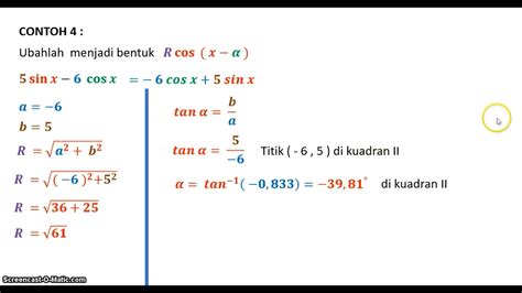 Bentuk Khusus Trigonometri Analitika Bagian Revisi Youtube