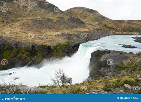 Waterfall In The Torres Del Paine Stock Image | CartoonDealer.com #16387789