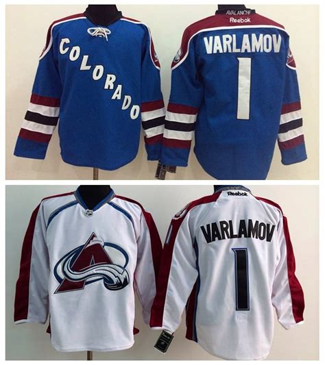 2017 Cheap Colorado Avalanche Hockey Jerseys #1 Semyon Varlamov Goalie ...