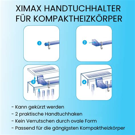 Ximax Handtuchhalter für Kompaktheizkörper 540mm Chrom online kaufen