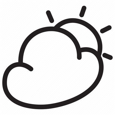 Cloud Cloudy Overcast Sun Sunny Weather Icon Download On Iconfinder