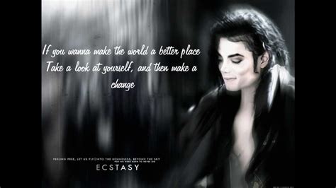 Michael Jackson Man In The Mirror With Lyrics Youtube