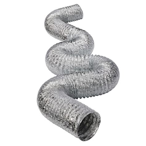 Deflecto F0425 Aluminum Flex Duct 5 Ply Supurr Flex Ducting 25ft Retail Lite Box