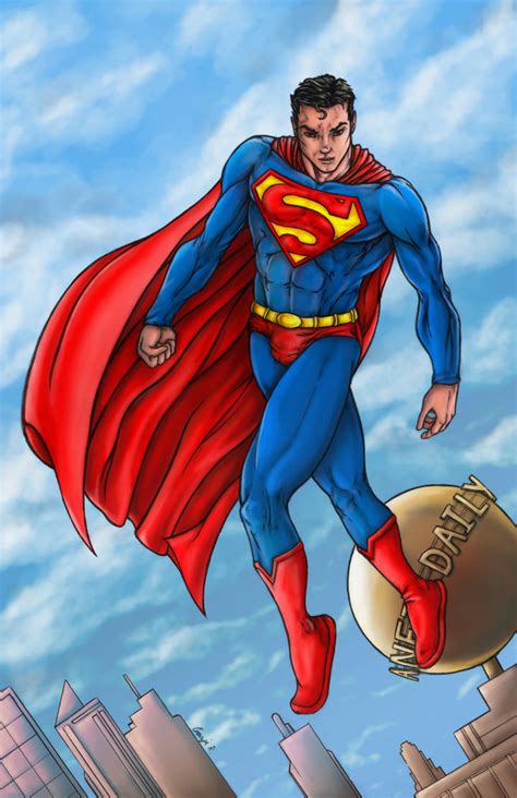 Superman over Metropolis by Esdras78 on DeviantArt