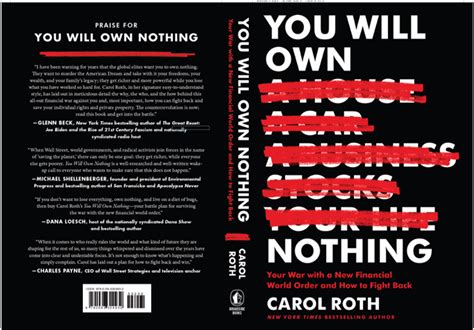 You Will Own Nothing Book Carol Roth