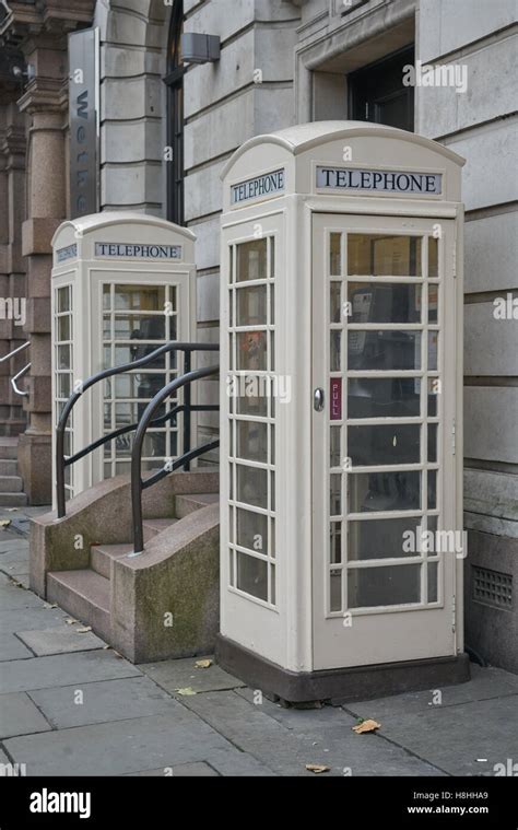 White Phone Boxes Hull Stock Photo Alamy