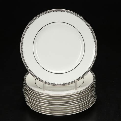 Vera Wang For Wedgwood Vera Lace Platinum Dinnerware With Hemstitch