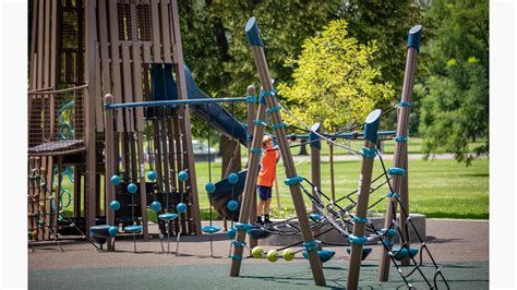 City Park Playground - Fort-like Playground Towers