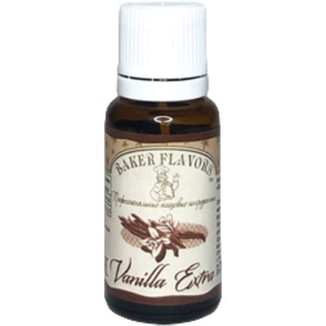 Пищевой ароматизатор Ваниль Экстра 10 мл, Baker Flavors, для выпечки и ...