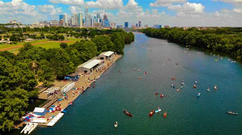 Texas Rowing Center Paddle Board Kayaking On Lady Bird Lake Austin