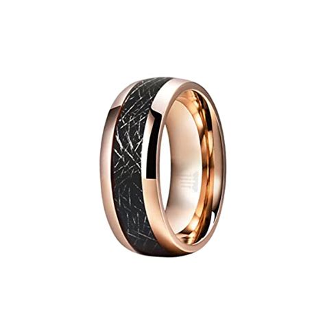 Find The Perfect Mens Wedding Ring Black And Rose Gold Options