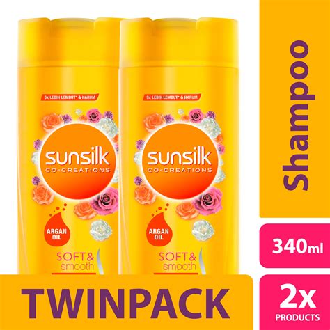 Jual Sunsilk Shampoo Soft And Smooth 340ml Twin Pack Indonesiashopee Indonesia