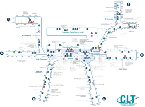 Charlotte Douglas Airport Map