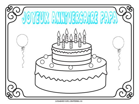 Coloriage Anniversaire Papa