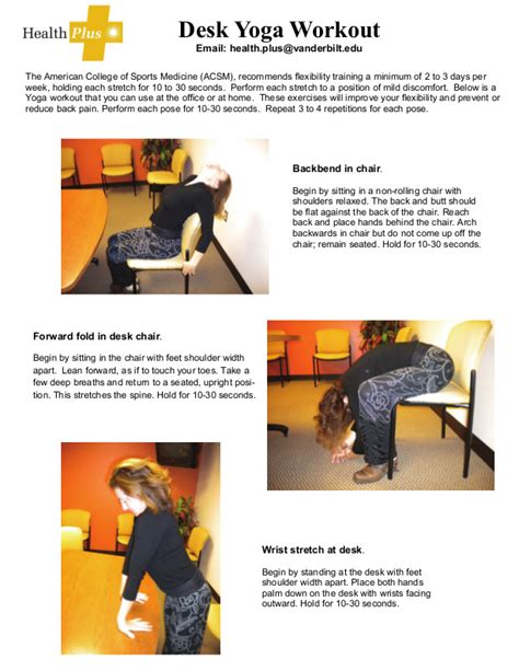 Desk Yoga Stretches for more flexibility and energy