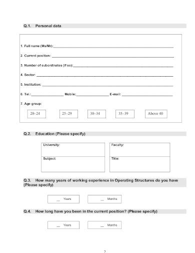 17 Training Questionnaire Templates In Pdf Doc