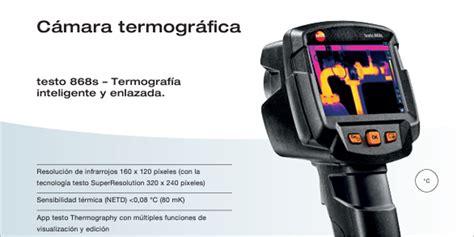 Cámara termográfica Testo 868s ESEFICIENCIA