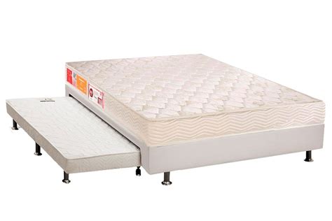 Conjunto 3 Em 1 Cama Box Cama Auxiliar Courano Bianco Ortobom