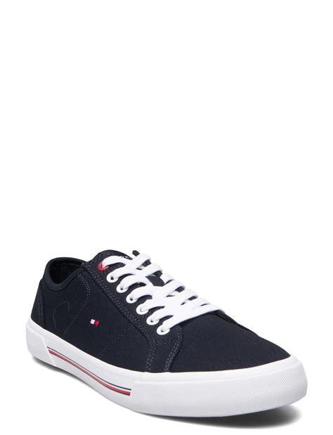 Tommy Hilfiger Core Corporate Vulc Canvas Laag Sneakers Boozt