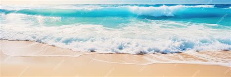 Premium AI Image | Clean and beautiful beach and waves