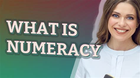 Numeracy Meaning Of Numeracy Youtube