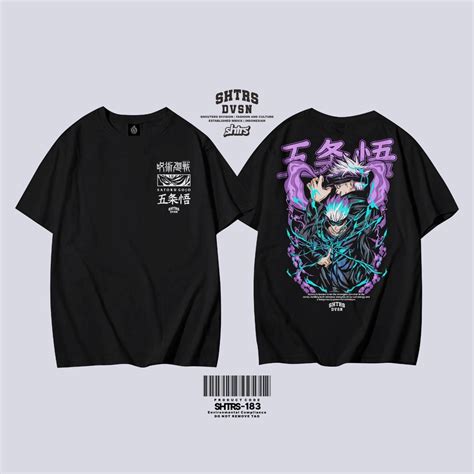 Jual Kaos Jujutsu Kaisen Baju Anime Gojo Satoru N Yuji Itadori Shopee