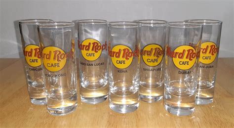 Tall Hard Rock Cafe Shot Glass Choose Your International City Ebay