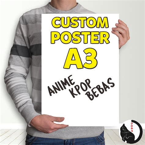 Jual Cetak Poster Custom Ukuran A Dan A Hd Custom Poster Anime