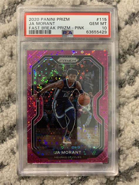 Ja Morant Prizm Fast Break Pink Price Guide Sports Card