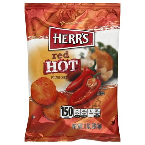 Herr S Red Hot Potato Chips Oz Bags Pack Of Walmart