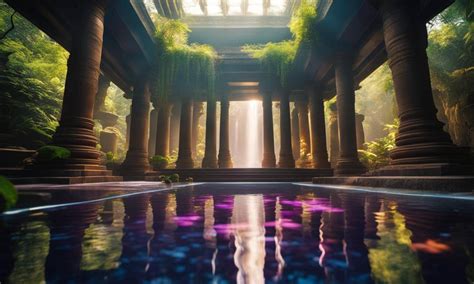 Reflective Water Floor Temple Interior by EncryptedKnight on DeviantArt