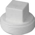 Genova IPEX Cleanout Plug 4 In MNPT PVC White SCH 40 Schedule