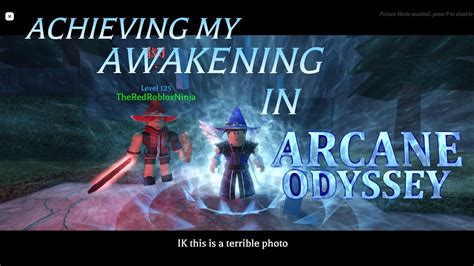 Getting My Awakening Arcane Odyssey Youtube