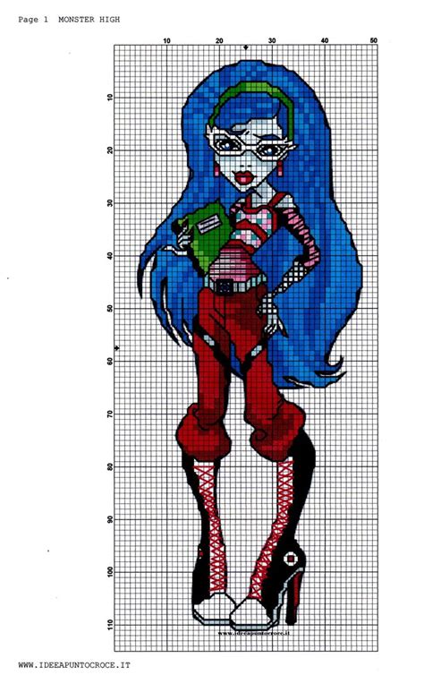 1000 Images About Monster High Cross Stitch On Pinterest Perler Bead