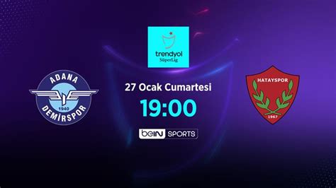 Adana Demirspor Atakaş Hatayspor Maç Özeti Video beIN SPORTS