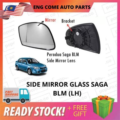 Proton Saga Blm Side Mirror Glass Lh Oem Apw G Shopee