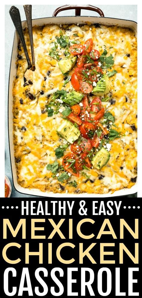 This Quick And Easy Mexican Chicken Quinoa Casserole Is A Healthier Way To Enjoy Mexican Food