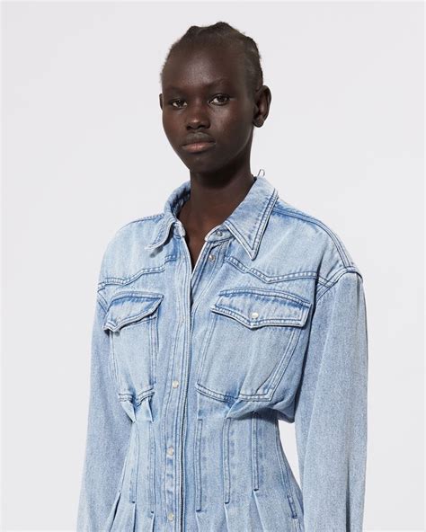 Isabel Marant Étoile TOMIA DENIM DRESS REVERSIBLE