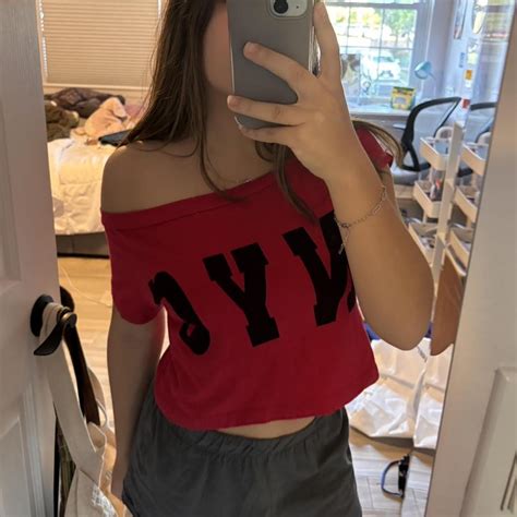 Hot Pink NYC Off The Shoulder Crop Top No Tags But Depop