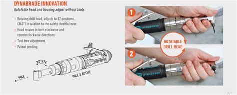 New Dynabrade 360 Degree Angle Drill Aerospace And Engineering Tools